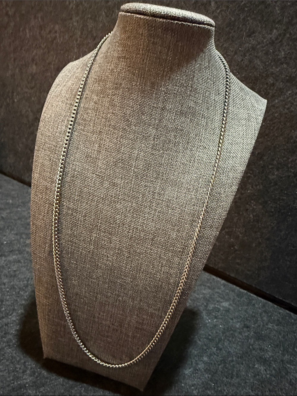 Simple Silver Rope Chain Necklace